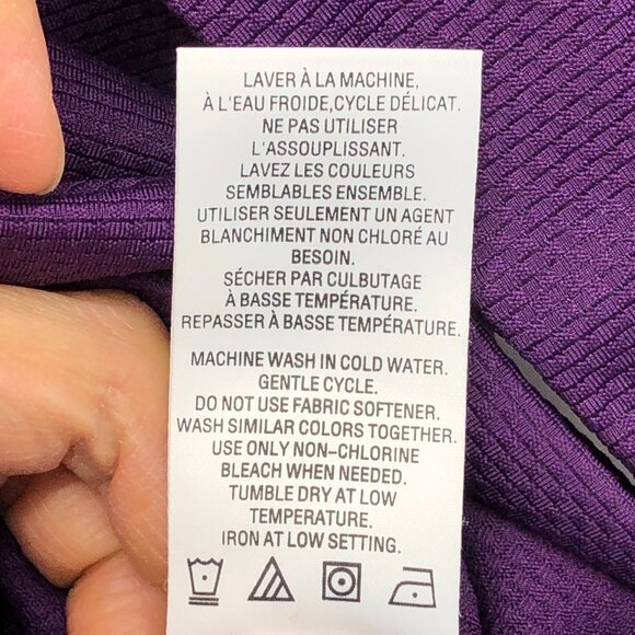 Hyba Purple lightweight athletic zip hoodie size M - Picture 11 of 16